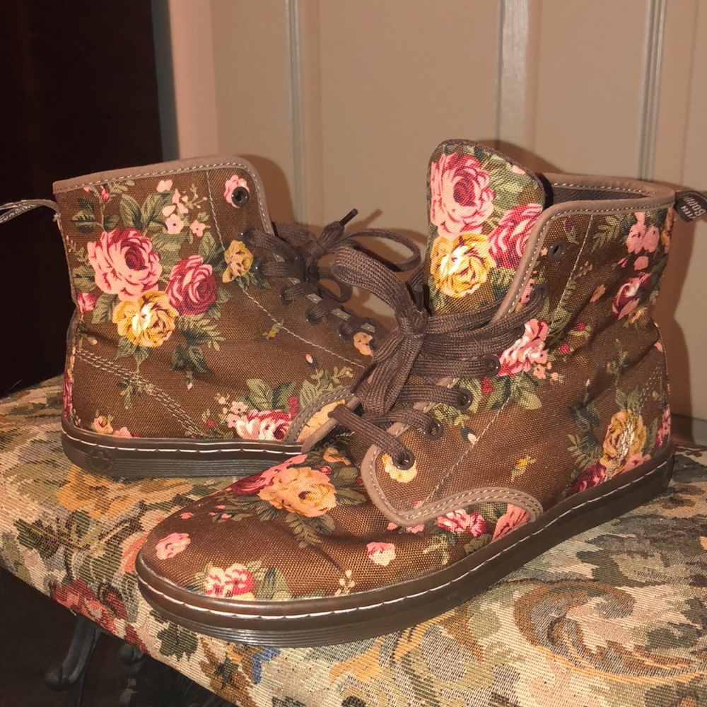 Dr. Marten’s Floral Victorian Combat Boot